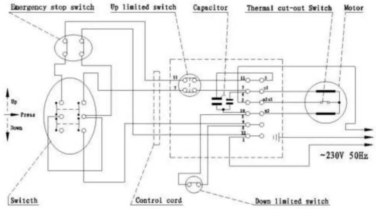 Holzmann ESZ 250D - SCHÉMA ZAPOJENÍ / WIRING DIAGRAM - 2