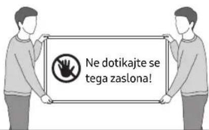 Ne dotikajte se tega zaslona!