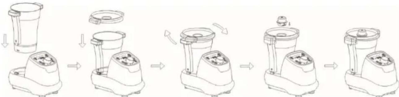 TESLA TMX3000 - Assembly/disassembly of the cooking pot - 1