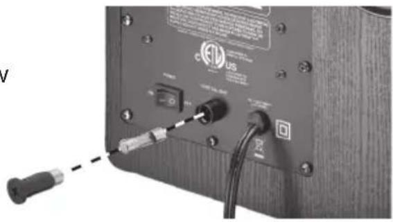 Pure Acoustics Sub80 - Replacing the Fuse - 1
