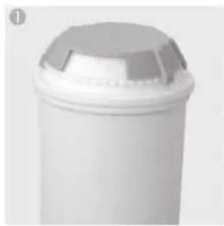 Philco PHEM 1000 - Inserting the water filter - 1