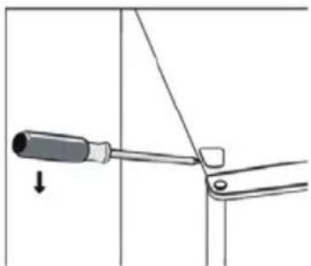 Guzzanti GZ-09B1 - Änderung der Türöffnungsrichtung - 3