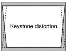Keystone distortion