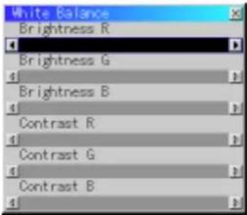 White Balance Brightness R Brightness G Brightness B Contrast R Contrast G Contrast B