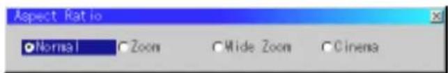 Aspect Ratio Normal Zoom Mide Zoom Cinema