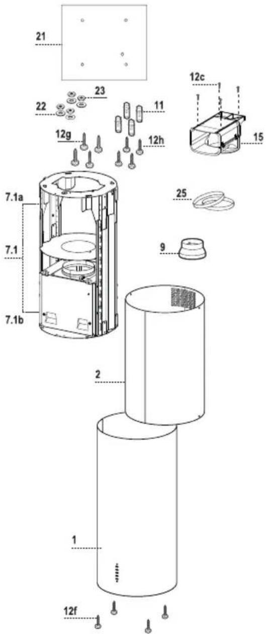 FABER Cylindra P X EV8 - OdnniíllniiElementyímontażoweí - 1