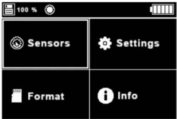 100 % Sensors Settings Format Info