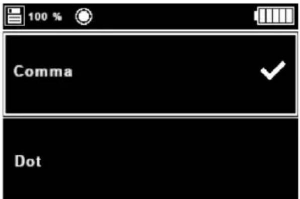 100 % Comma Dot