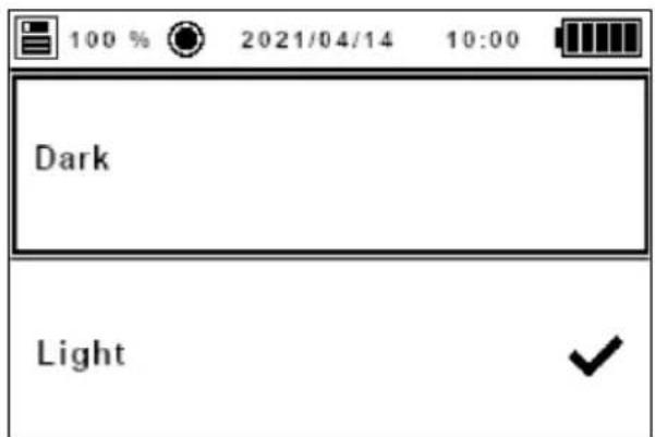 100 % 2021/04/14 10:00 Dark Light ✓
