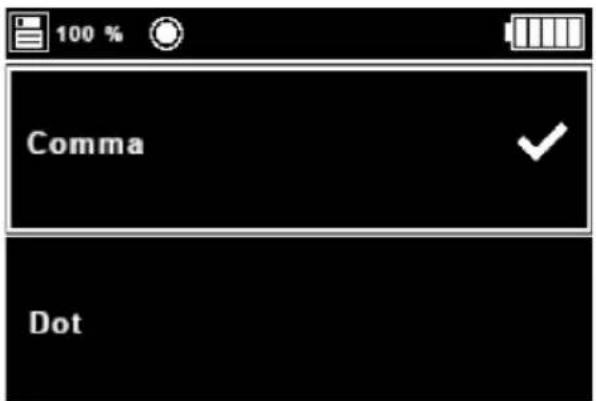 100 % Comma Dot