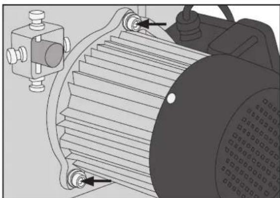 Cotech JFB10 - Ändern der Blattgeschwindigkeit, Austausch des Antriebsriemens - 1