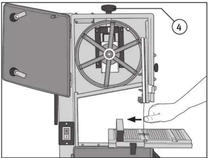 Cotech JFB10 - Setting up the blade tension and tracking - 1