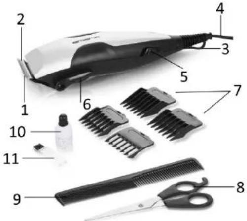 Emerio HK-122941 - BESCHREIBUNG DER TEILE - 1