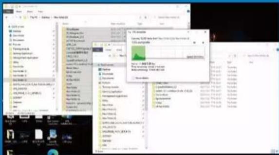 Screenshot of a software interface showing file explorer and context menu with Chinese text options
