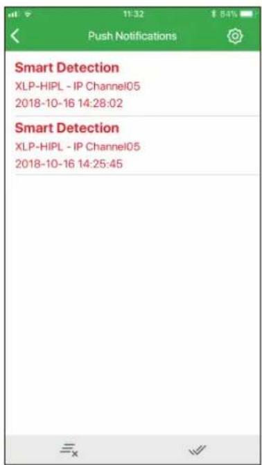 Push Notifications Smart Detection XLP-HIPL - IP Channel05 2018-10-16 14:28:02 Smart Detection XLP-HIPL - IP Channel05 2018-10-16 14:25:45