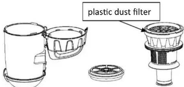 plastic dust filter