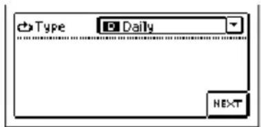 Type Daily NEXT