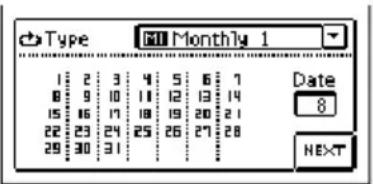 Type Month1 1 1 2 3 4 5 6 7 8 9 10 11 12 13 14 15 16 17 18 19 20 21 22 23 24 25 26 27 28 29 30 31 Date 8 NEXT