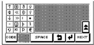 ↑ B δ ŷ ↓ << D ŷ ↓ >> 1 • - G p 1 ŷ xx p € CODE SPACE NEXT