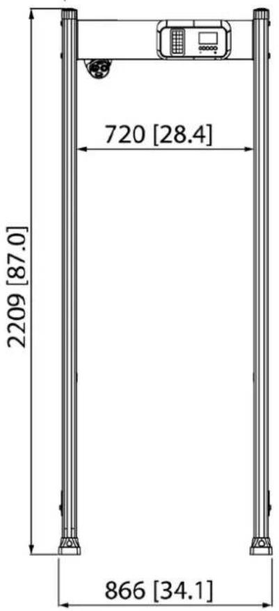 2209 [87.0] 720 [28.4] 866 [34.1]