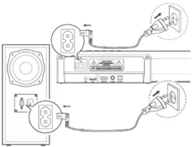 JVC TH-E631B - PODŁĄCZANIE ZASILANIA - 1