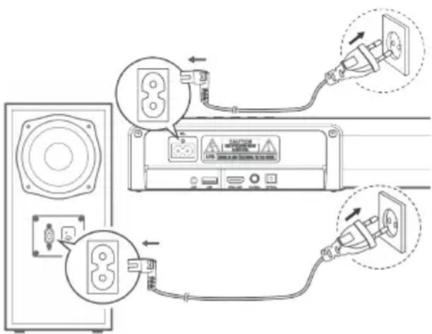 JVC TH-E631B - PŘIPOJENÍ NAPÁJENÍ - 1