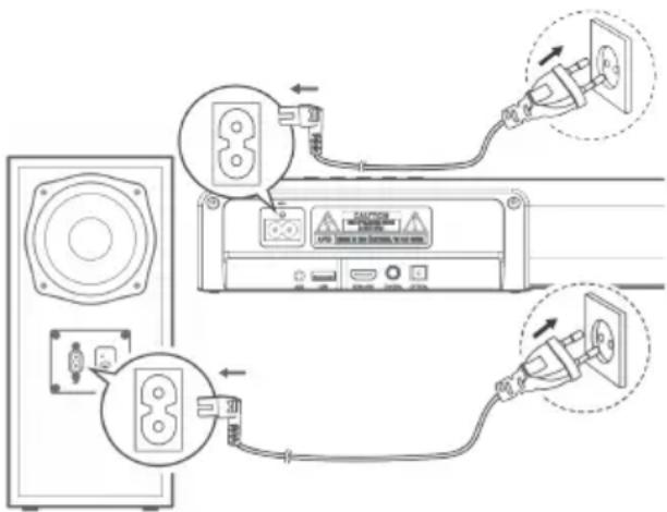 JVC TH-E631B - PRIPOJENIE NAPÁJANIA - 1