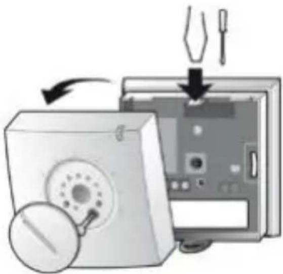 DANFOSS ECtemp 130 - Open the thermostat: - 1