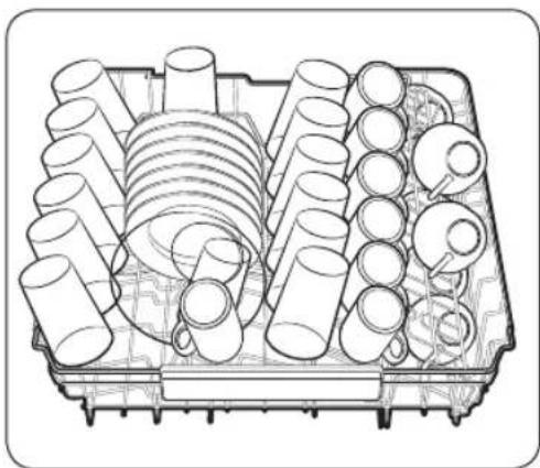SAMSUNG DW60A8070US - Taittuvien piikkien käyttäminen - 2