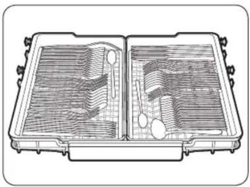 Technical line drawing of a dual-chamber HVAC fan with internal blades and ventilation ducts (no text or symbols).