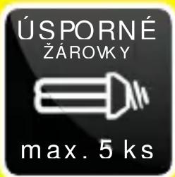 ÚSPORNÉ ŽÁROVKY max. 5 ks