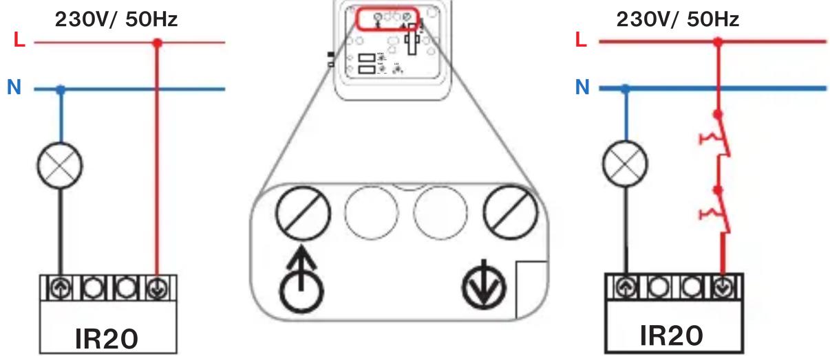 230V/ 50Hz L N IR20 230V/ 50Hz L N IR20