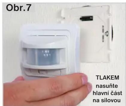 Obr.7 TLAKEM nasuňte hlavní část na silovou