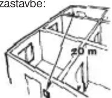 zastavbe. 20 m