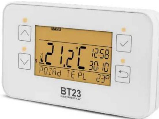 MANU 2 1.2°C 12:58 4 1.2°C 30:10 POZAd TE PL 23° BT23 ELEK TROBIOCK C2