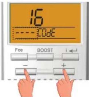 16 Code Fce BOOST i← - +