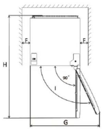 HYUNDAI FSB050WW8E - Zachowanie przestrzeni wokół urządzenia - 2