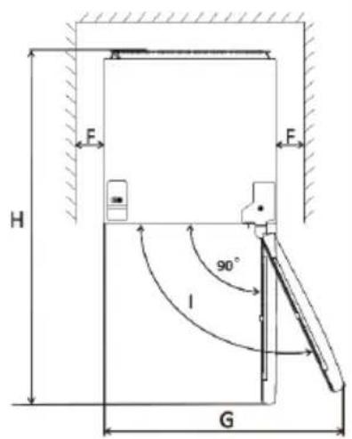 HYUNDAI RSD086GW8AF - Zachowanie przestrzeni wokół urządzenia - 2
