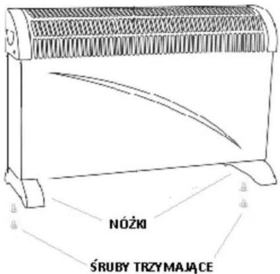 NÓŻKI ŚRUBY TRZYMAJĄCE