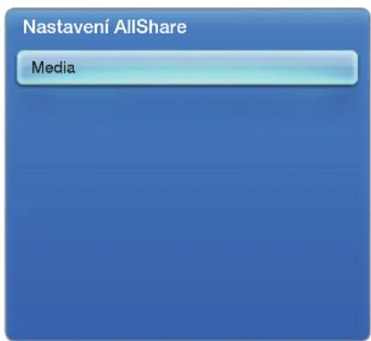 Nastavení AllShare Media