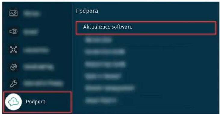 Podpora Aktualizace softwaru Podpora