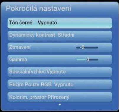 SAMSUNG UE55D6000TP - Pokročilá nastavení - 1