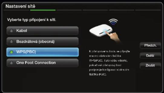 SAMSUNG UE55D6000TP - Postup nastavení pomocí WPS(PBC) - 1