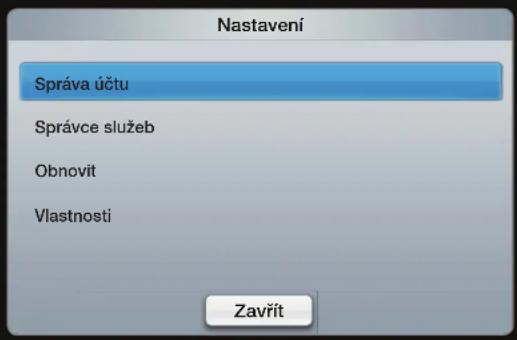 SAMSUNG UE55D6000TP - - Správa účtu - 1