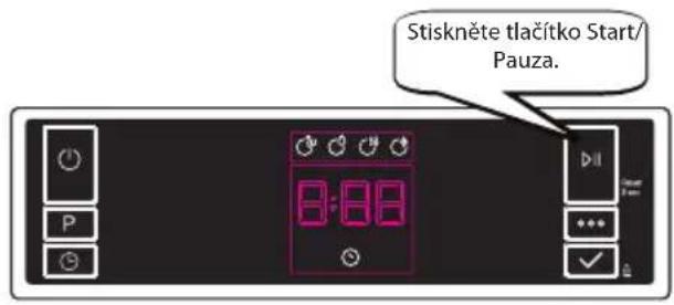 Stiskněte tlačítko Start/ Pauza.