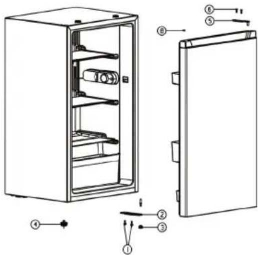 Philco PTB 94 FW - ČÁST 4: ZMĚNA SMĚRU OTEVÍRÁNÍ DVÍŘEK - 6