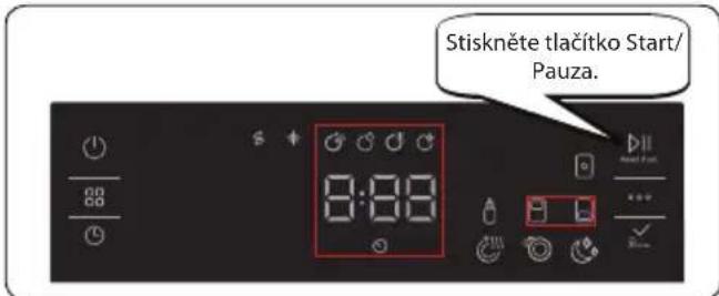 Stiskněte tlačítko Start/ Pauza.