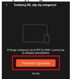 Zeskanuj QR, aby się zalogować Próbujące zalogować się do/PC for Web®, upewnii się za dźciecz somewhatowna Poteneriż logowanie Amułej