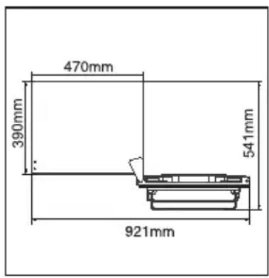 470mm 390mm 541mm 921mm