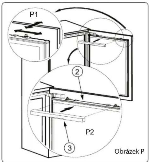 Philco PCN 17732 EBi - Pokyny k instalaci a změna směru otevírání dveří - 9